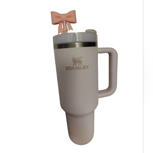 STANLEY Quencher H2.0 Tumbler with Handle and Straw 40 oz Flowstate Rose Quartz